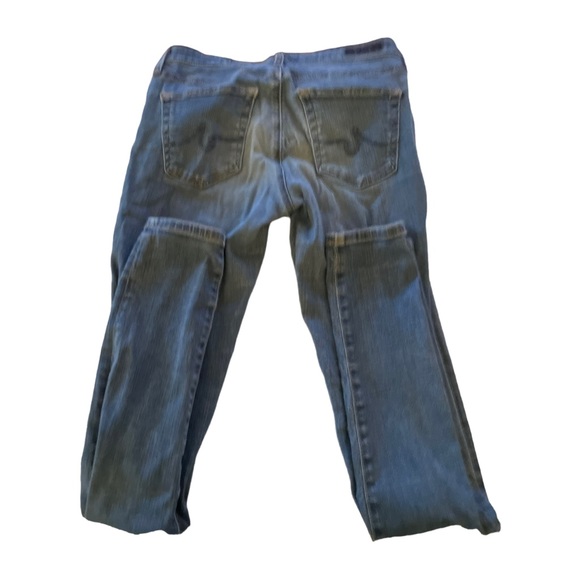 Adriano Goldschmied blue jeans waist 26R 98% cotton legging ankle super skinny - Picture 14 of 15